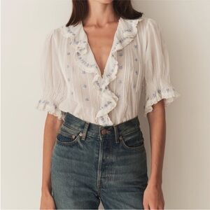 Doen Hettie Top in Salt